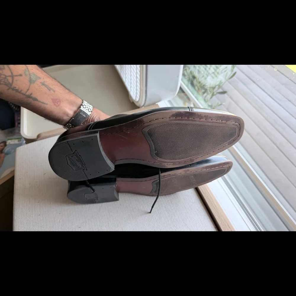 Florsheim Sorrento Black Leather Cap Toe Oxford Dress Shoes (US 9.5)